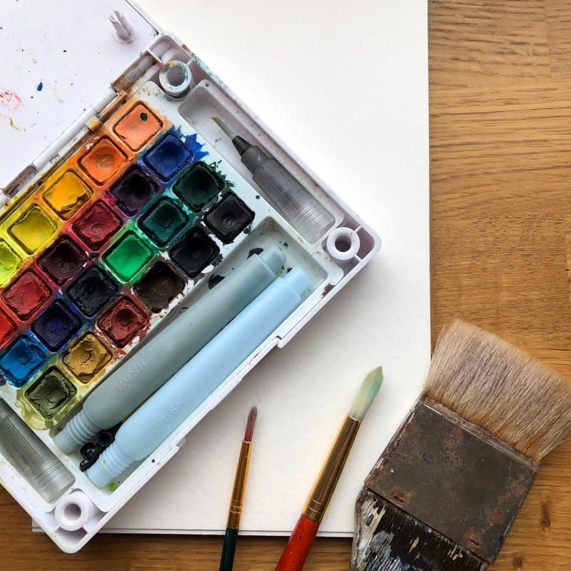 Community members creating art during a Neighbour Night session